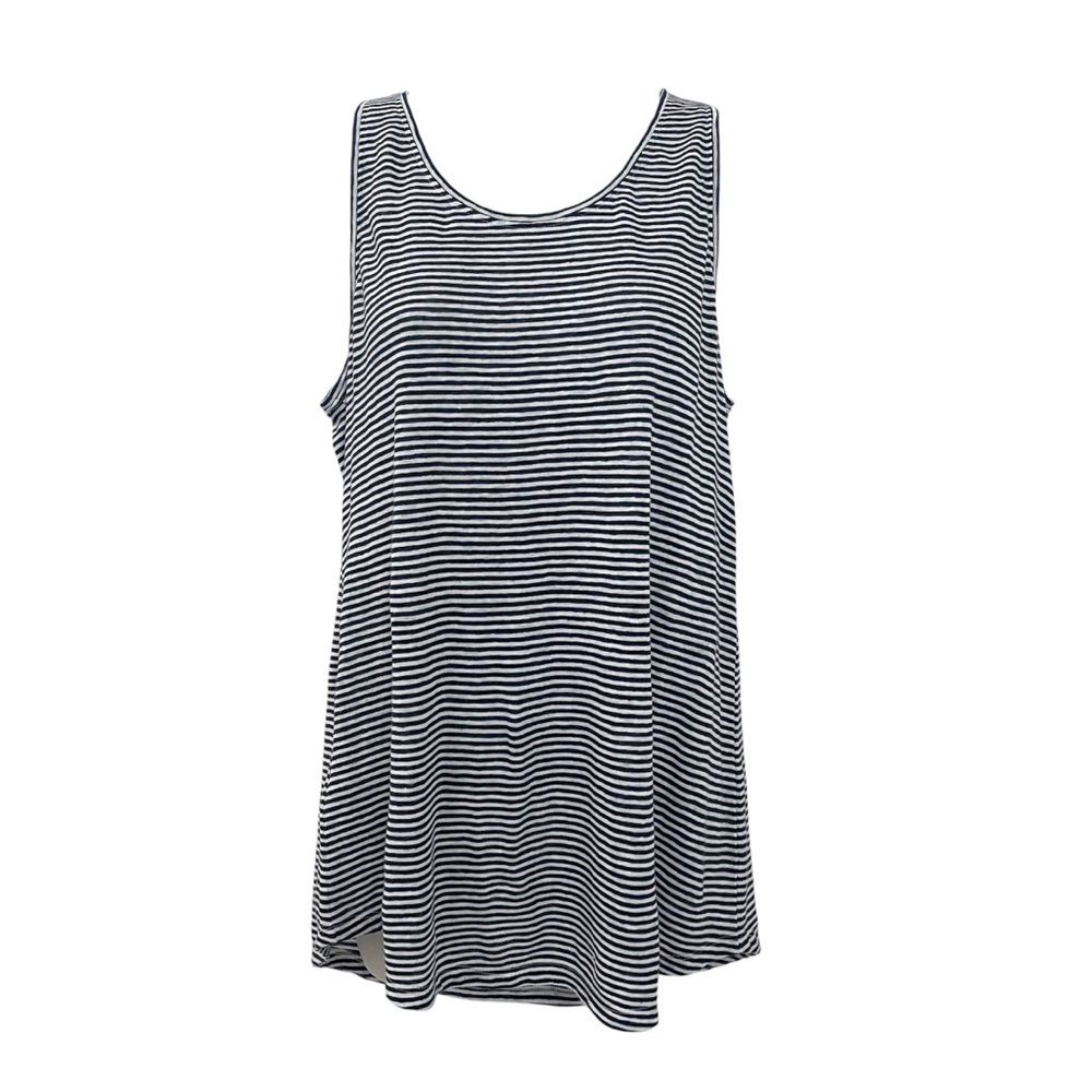 Eileen Fisher Organic Linen Striped Tank